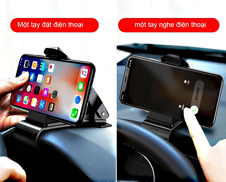 Kẹp điện thoại trên ô tô 